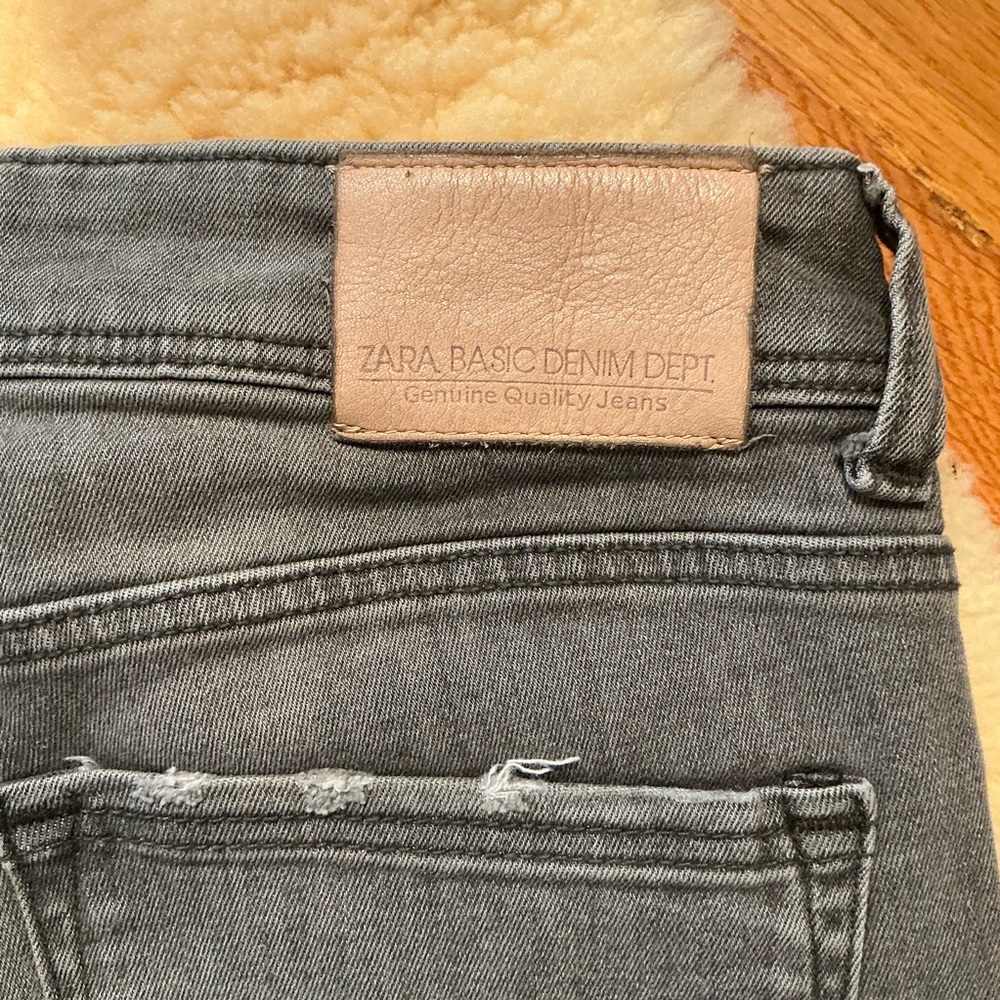 Zara Basic Denim grey skinny jeans - Picture 7 of 13